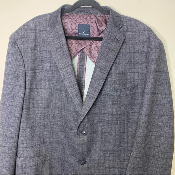 Daniel Hechter Purple Hue Plaid Sport Coat Blazer Size 2X nwot - Picture 2 of 16